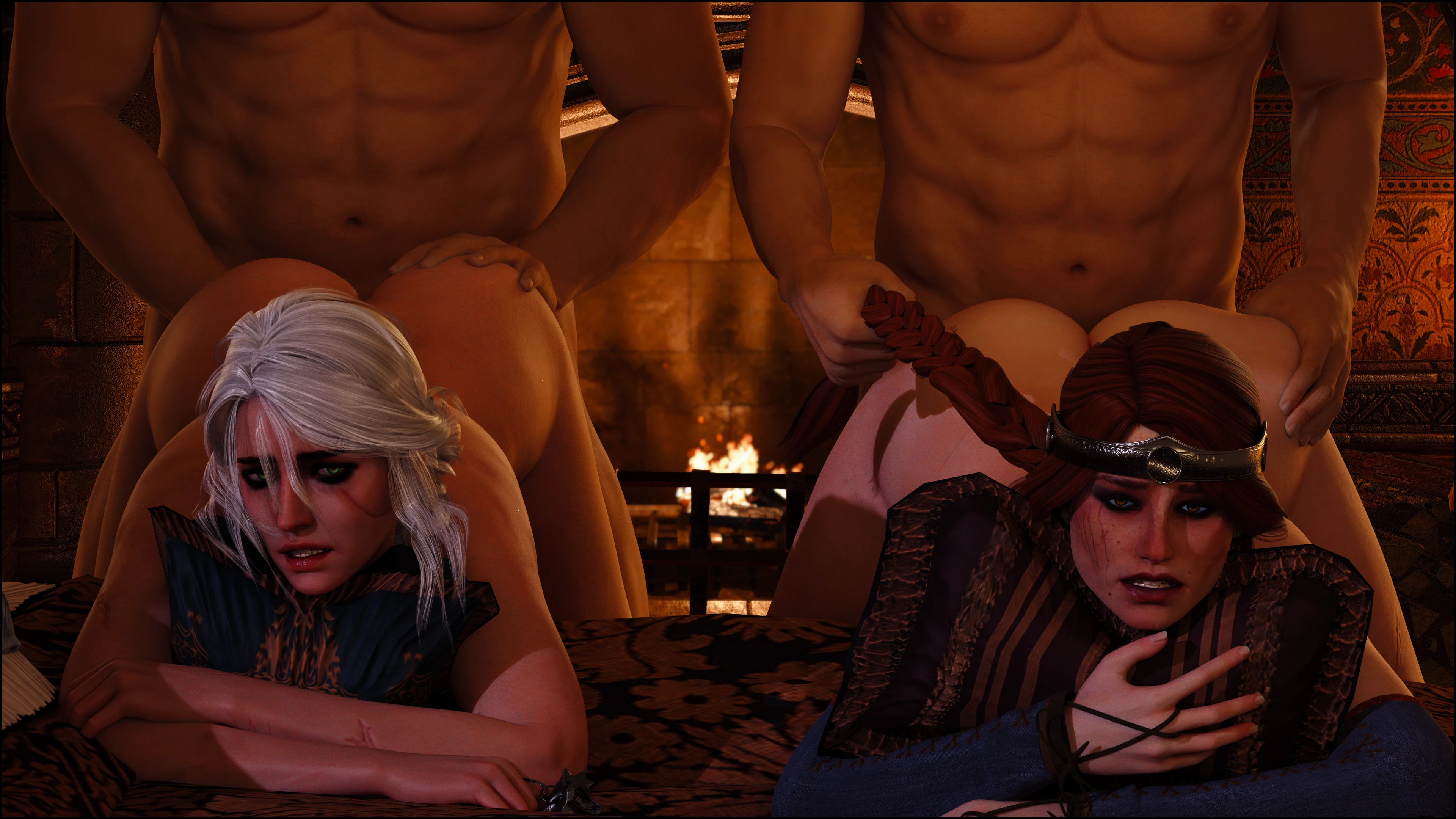 Intense Passion: Ciri and Cerys in The Witcher.