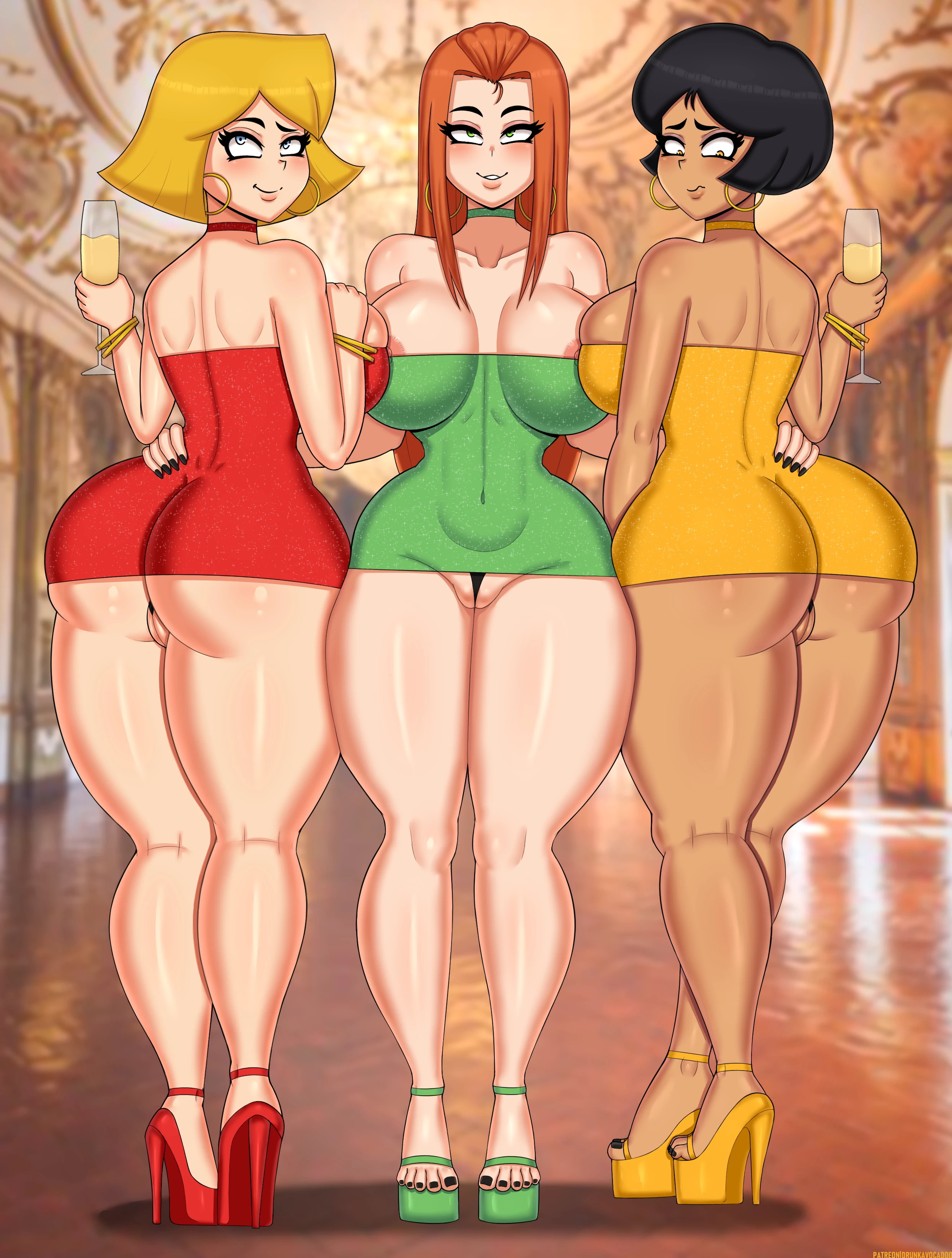 Sizzling Hot Trio: Alex, Clover, and Sam from Totally Spies | Laravel